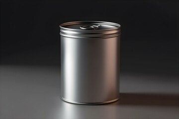 Blank Aluminum Tin Can Mockup