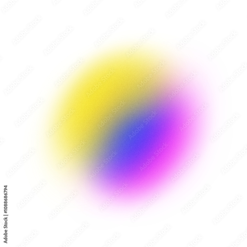 Poster Colorful gradient with noise and blur effects. Gradient beam of light on a transparent background. Colorful glare of neon light