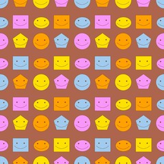 seamless pattern with smile