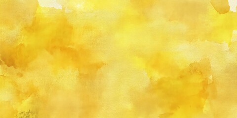 Obraz premium Bright and Cheerful Yellow Watercolor Background Perfect for Design, Art Project, or Creative Use, Evoking Warmth, Positivity, and Sunshine Aesthetic