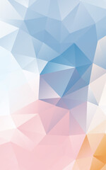 ポリゴン　幾何学模様背景　パステルカラー　Polygon geometric pattern background pastel color