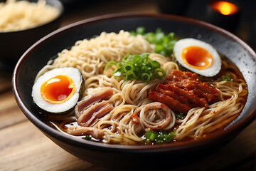 A bowl of ramen. National dish Japanese, Korean, Chinese cuisine