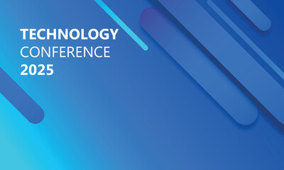 Technology conference poster template