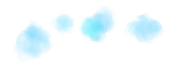 水色の水彩パステル滲むテクスチャ雲のようなドット背景イラスト