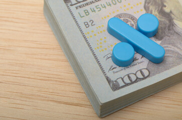 Money Banknotes and Percentage Symbol: Financial Growth, Investment, and Savings Concepts
