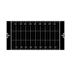 American Football Field icon vector. Coaching Players Diagram illustration sign. American Football symbol or logo. 