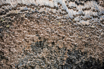 The Symphony of Stones in Garni, Armenia, hexagonal rock formations
