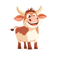 Smiling Cartoon Cow