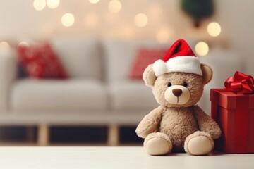 Fototapeta premium Christmas cute toy representation.