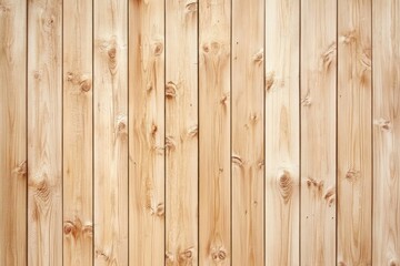 A light brown wooden wall with vertical slats, a seamless texture background, ultra-realistic photography. 