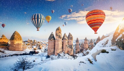 Lovers' Valley, one of the most beautiful places in the Cappadocia region, and its magnificent mystical texture