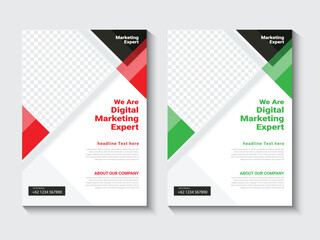 Business flyer template design 