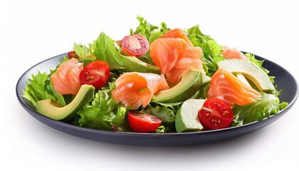 Salad with tomatoes and cucumbers