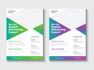 Business flyer template design 