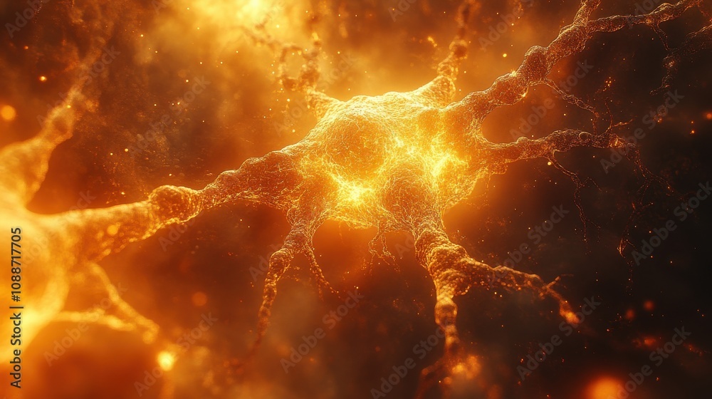 Wall mural fiery explosion with swirling smoke and flames, creating a dynamic, abstract pattern of light and da
