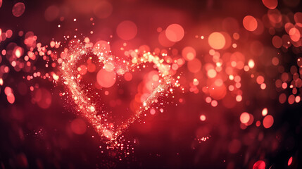 Heart of Sparkling Particles