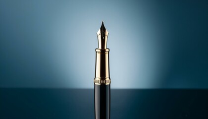 a fountain pen with a touch of classic isolated on  background