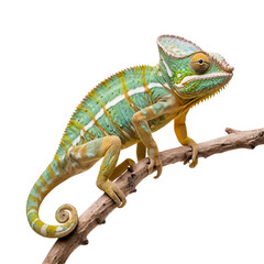 Obraz premium chameleon on a white background
