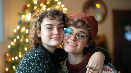 Family holiday moments,LGBTQ capturing joy and shared traditions