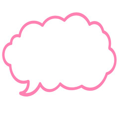 speech bubble, pink speech bubble icon, pink speech bubble, icon, png, pink bubble, bubble speech, bubble text, bubble text on white, for your social media, for your work, for your presentation, sign