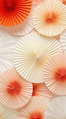 Chinese paper fans backgrounds pattern petal.