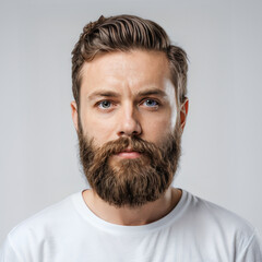 Obraz premium Close up of a man with a beard