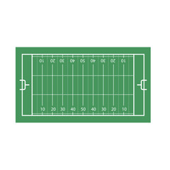 American Football Field icon vector. Coaching Players Diagram illustration sign. American Football symbol or logo.  © Denys