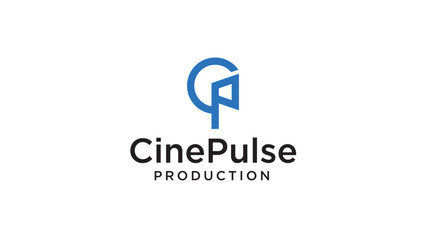 CinePulse logo, film, production, cp, cp lettermark, CP logo