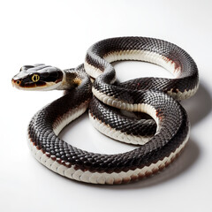 Fototapeta premium snake on white
