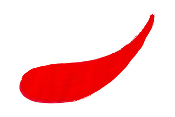 isolated brush red Shiny watercolor painting  on transparent background watercolor png