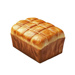Freshly baked bread loaf with a golden crust, perfect for sandwiches or toast, enhancing any meal with its soft texture.
