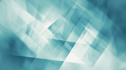 Fototapeta premium A minimalist blue digital abstract design with geometric patterns and subtle shadows