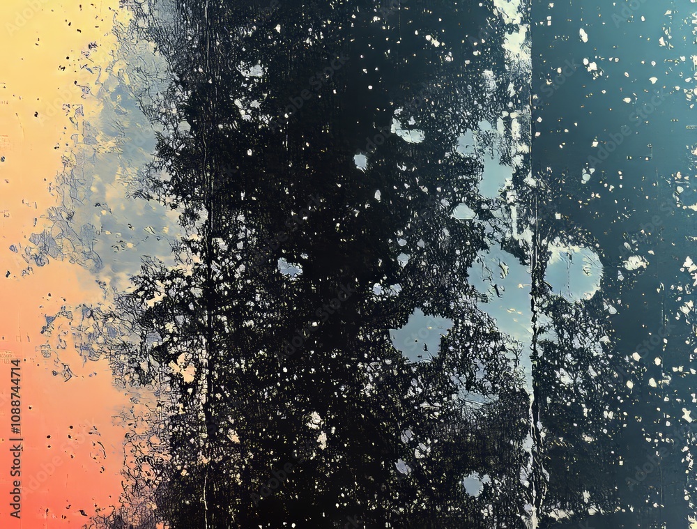 Poster on a white background, a texture of dust particles and grains can be added for the appearance of a g