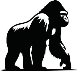 Gorilla Logo Design, icon, Vector, illustration