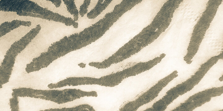 Watercolor Animal Exotic. Monochrome Print Zoo.