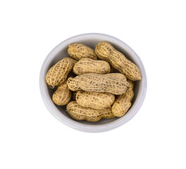 Boiled peanuts or steamed peanut, on a bowl, isolated on transparen png