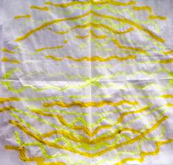 Fototapeta premium Splash Marks. Kaleidoscope Stripe. Hand Drawn