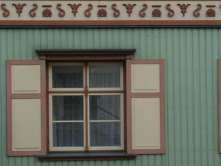 old wooden window