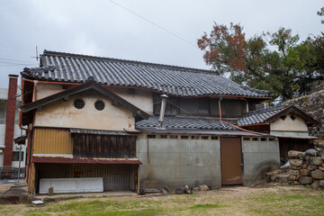 日本の香川県の小豆島の古くてとても美しい建物