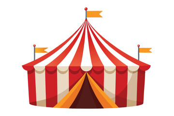 circus tent top vector on a white background © mdbhraju76