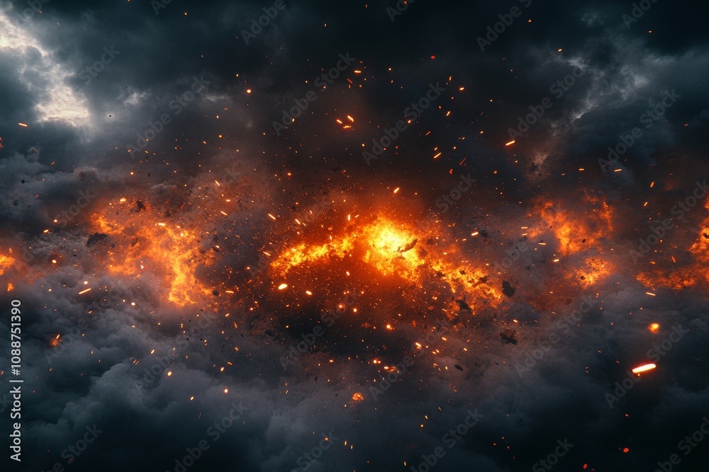 Poster grit dust and explosions in an abstract film texture background