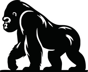 Obraz premium Gorilla Logo Design, icon, Vector, illustration