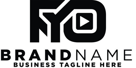 minimalist initials videography logo