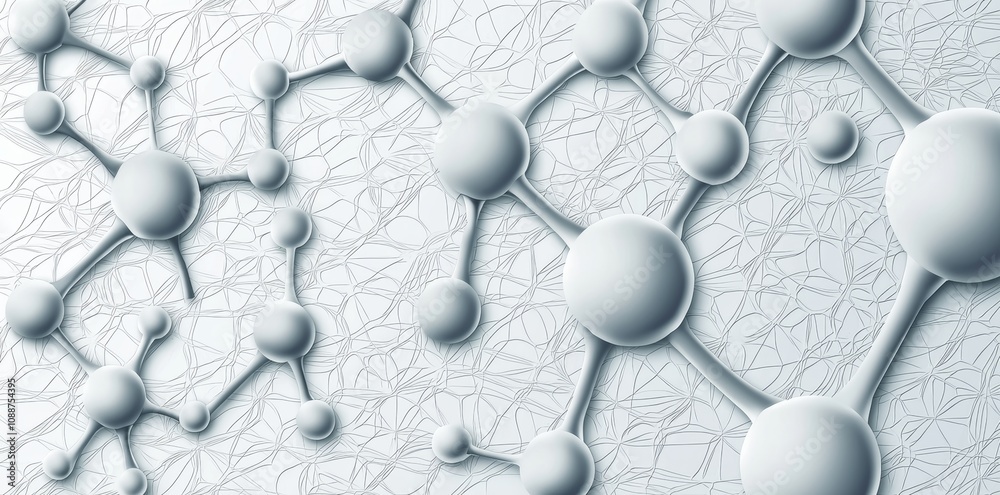 Fototapete an element in gray colored with molecules, data, or some other technology structure element. design 