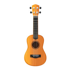 Obraz premium A vibrant wooden ukulele designed for music lovers, ideal for both beginners and experienced players seeking melodic fun.