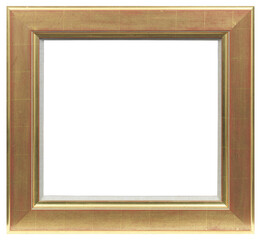 Wide wooden picture frame in PNG format on a transparent background.
