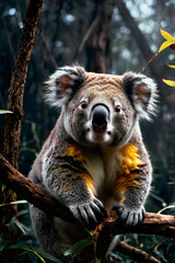 Fototapeta premium koala in tree