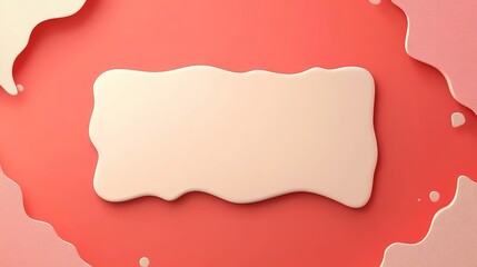 A smooth, creamy texture on a vibrant background, ideal for design or culinary presentations.