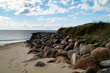 an der Nordsee in Hvidbjerg Strand Westjütland