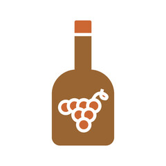 Wine Grapes Vector Icon